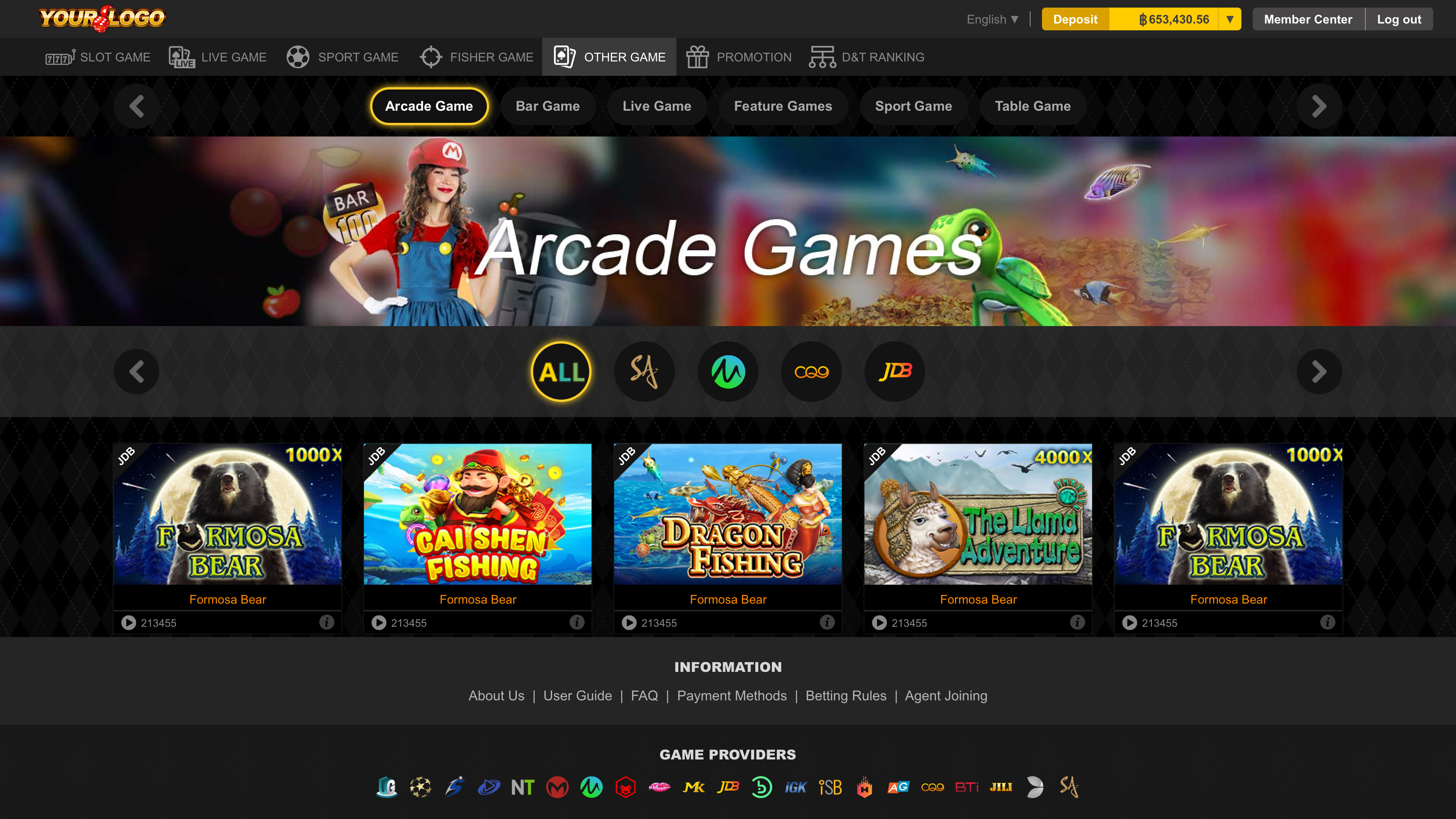 遊戲網頁-其他頁面